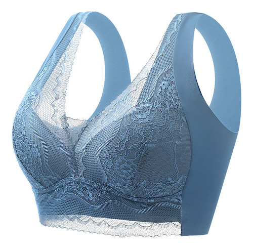 Sujetador Tipo Bandeau Sin Alambre De Encaje Para Mujer, 4 P