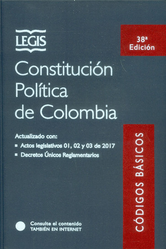 Constitución Política De Colombia 38 Ed.