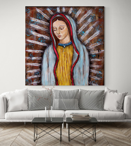 Cuadro Lienzo Tayrona Store Virgen De Guadalupe 001 90x90cm