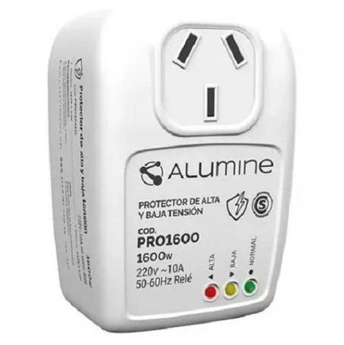 Protector De Tensión Alta Y Baja Tensión 1600 W - Aluminé