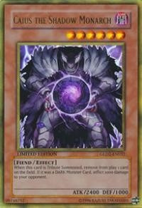 Caius The Shadow Monarch-gold Rare + Brinde - Yu-gi-oh!