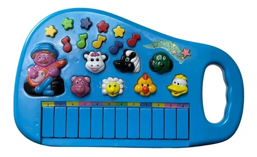 Teclado Piano Infantil Som Animais Da Fazenda Brinquedo em