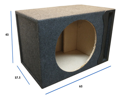 Imagen 3 de 5 de Cajón Para Subwoofer 15 Pulgadas Aireado Bassreflex Premium