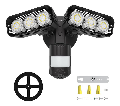 Luces Led De Seguridad De 38 W, Sensor De Movimiento Para Ex