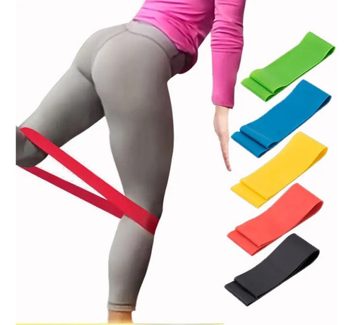 Bandas Elásticas Gym Resistencia 5 Unidades