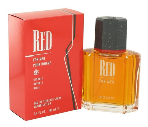Red By Giorgio Beverly Hills Para Homens - 3.4 Oz Edt Spray