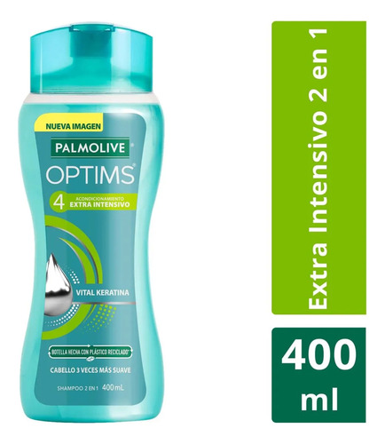Shampoo Palmolive Optims 4 Vital Keratina 2 en 1 400ml