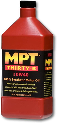 Mpt Industries Mpt29 0w/40 Hi-performance Fully Synthetic Mo