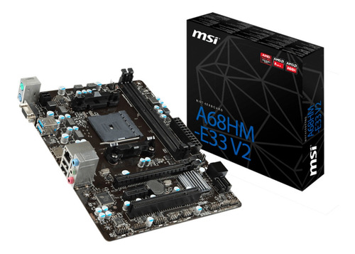 Placa Msi A68hm-e33 V2 Socket Fm2/ Fm2+ Nuevo Con Garantia!!