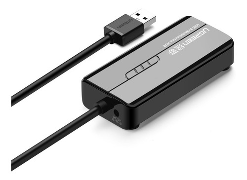 Hub Usb 3.0a Para Rj45 + 3 Usb 3.0a Preto