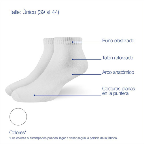 Pack X6 Soquete Hombre Elemento Art. 102