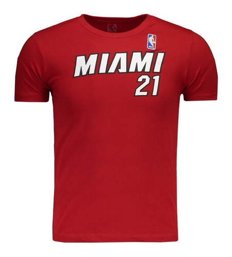 Camiseta Nba Miami Heat 21 Whiteside Juvenil - Futfanatics