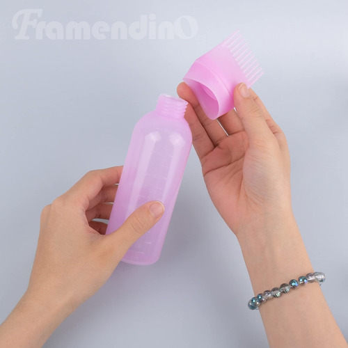 Paquete De 4 Botellas Aplicadoras De Peine De Raíz