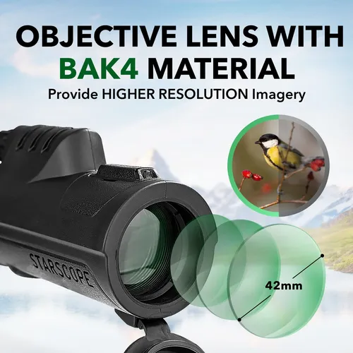 Telescopio Monocular Starscope 10x42 Con Adaptador Para Smar