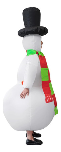 Bervyosw Disfraz Inflable De Muñeco De Nieve De Navidad Para
