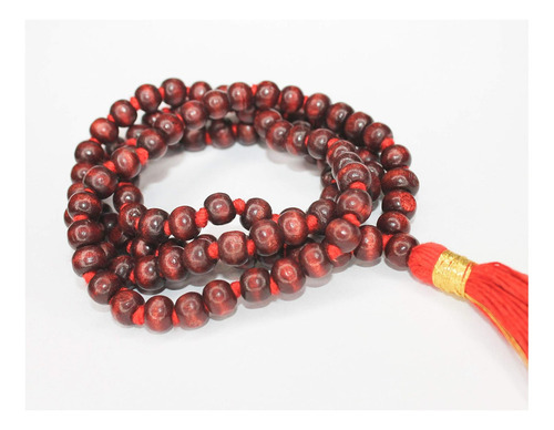 Perlas Is4a De Madera Roja Natural De Palisandro Japa Mala 1