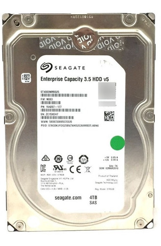 Imagem 2 de 4 de Disco Rígido Interno Seagate Enterprise Capacity St4000nm0025 4tb