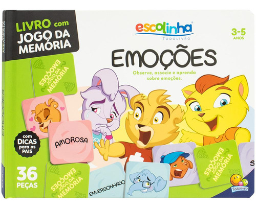Escolinha Memória: Emoções, De Todolivro. Editora Todolivro, Capa Dura Em Português