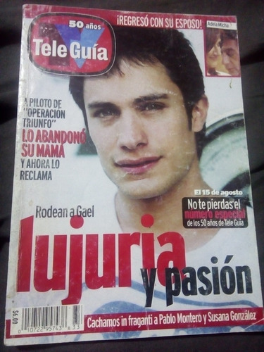 Gael Garcia Bernal Revista Tele-guía Reportaje Lucero 2002