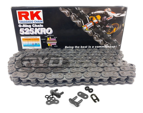 Cadena Transmision Rk 525 124 Kro Oring Japon Ryd