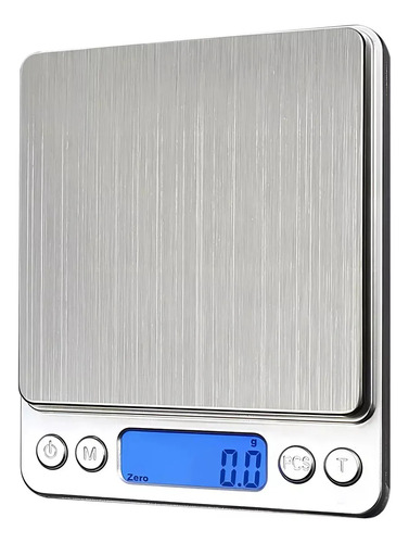 Balanza Gramera Cocina Digital Alta Precisión 3000g Bandeja Plateado 3 Kg