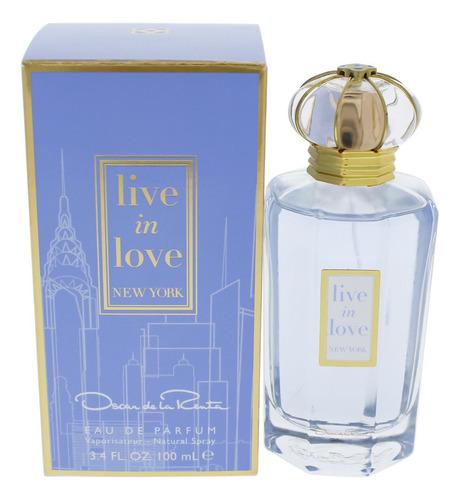 Perfume Live In Love New York de Oscar De La Renta, 100 ml, volumen unitario de 100 ml