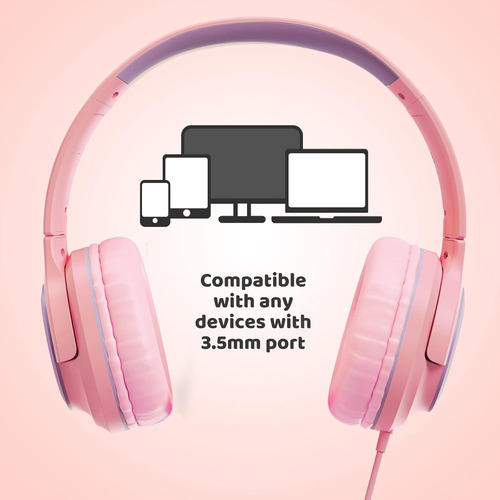 Infurture Auriculares Infantiles Con Micrófono Para Niños...