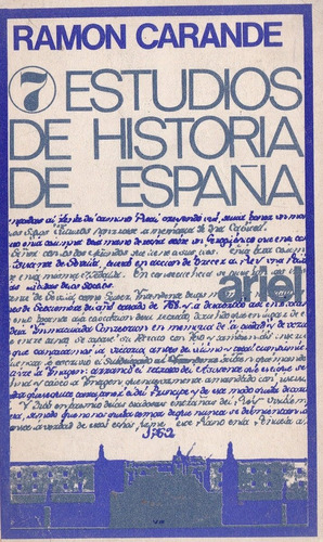 Estudios De Historia De España- Carande Ramón