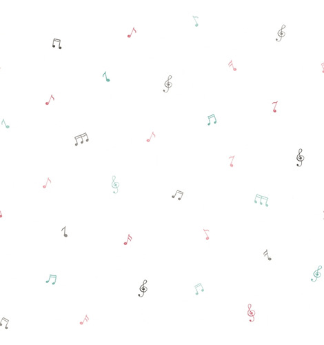 Papel De Parede Infantil Pippo 451-2 Música Rosa