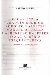 Oscar Espla Joaquin Rodrigo Halffter Sus Obras Para Piano...