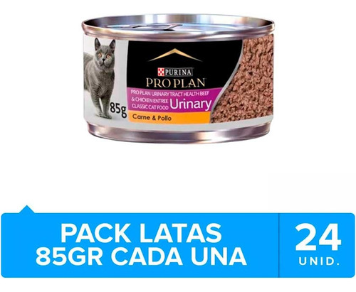 24 X Latas Alimento Gato Purina Proplan Cat Urinary 85gr. Np