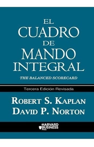 Libro El Cuadro De Mando Integral De Robert S. Kaplan