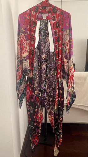 Free People Kimono Largo T Único Traído De Usa Divino!!