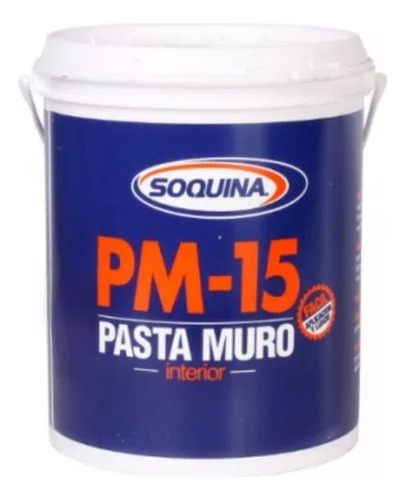 Pasta Muro Pm-15 Soquina Interior Galón 6kg 