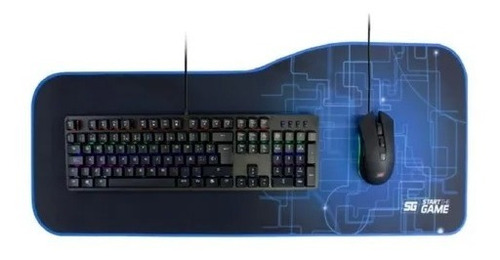Imagen 4 de 4 de Mouse Pad Gamer Mpg300 Xl Vorago Start The Game Antiderrape