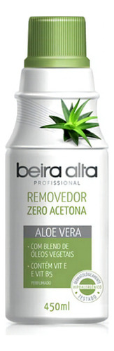 Beira Alta 0 Acetona Aloe Vera Removedor De Esmalte 450ml