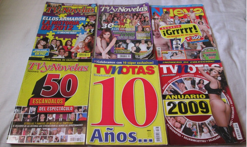 Lote 6 Revistas. Ediciones Especiales. Tvynovelas, Tv Notas