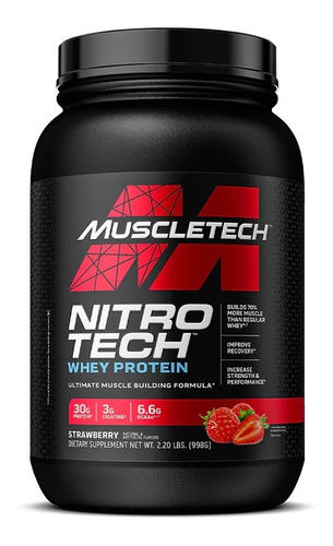 Muscletech | Nitro-tech Con Creatina | 2lb | Strawberry