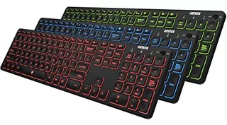 Teclado Arteck Bluetooth Inalámbrico/retroiluminado