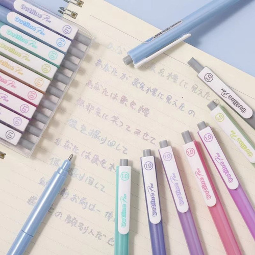 Imagen 3 de 3 de 9 Lápices Outline Pen Colores Brillantes