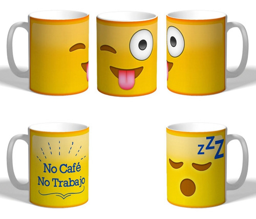 Taza Emoticón Guiño Con Lengua Fuera