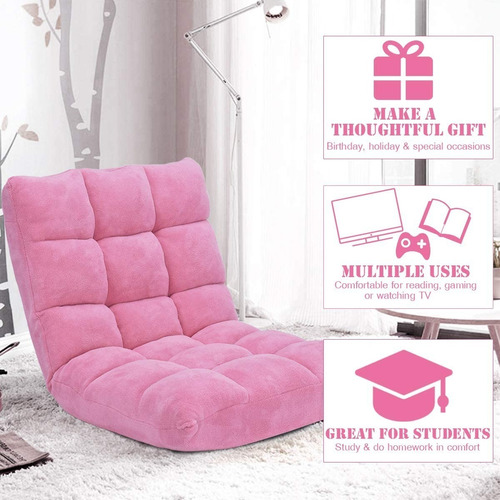 Futon Plegable Color Rosa Marca Giantex