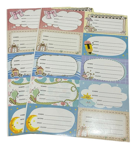 Pegatinas Adhesivo Escuela Decorativas Stickers Escolar X10