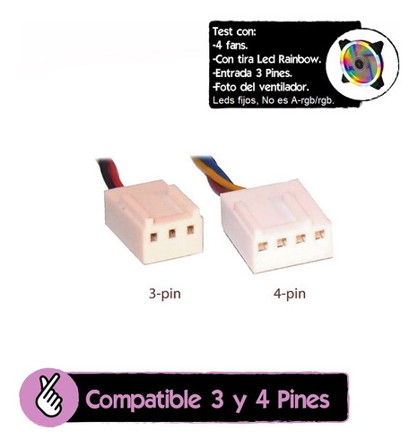 Hub Fan 3 Y 4 Pines Pwm Splitter Divisor (universal)