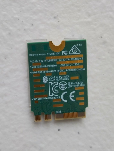 Tarjeta Wifi Realtek Rtl8821ce Laptops Asus E1404ga-nk136w (Usado)