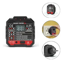 Comprar Probador de Enchufes 90-250V 45-65HZ Probador de Tomacorrientes de 3 Pines Probador de Receptáculos Detector de Circuito Eléctrico de Prueba de Voltaje de Fugas de Fase de Frecuencia