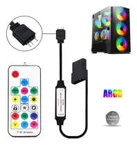 Comprar Controladora Argb Cooler Fan 3 Pinos 5v Molex Adaptador Led