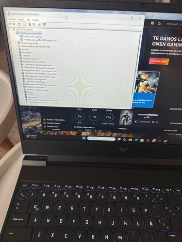 Notebook Hp Victus 15-fa0026la I5-12450h 16gb 512 Rtx 3050 (Usado)