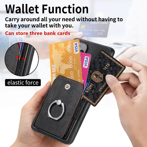 Funda For Vivo V40 Lite Crad Ranura Soporte Magnético Para