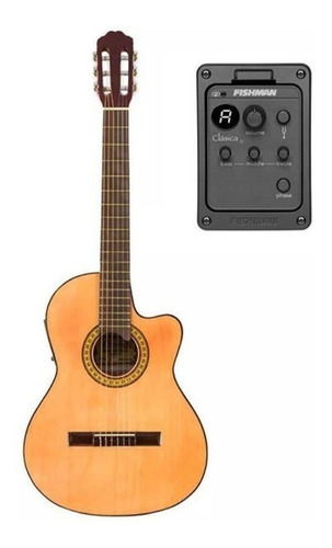 Guitarra Criolla Gracia M6eq  Microfono Fishman+funda+envio